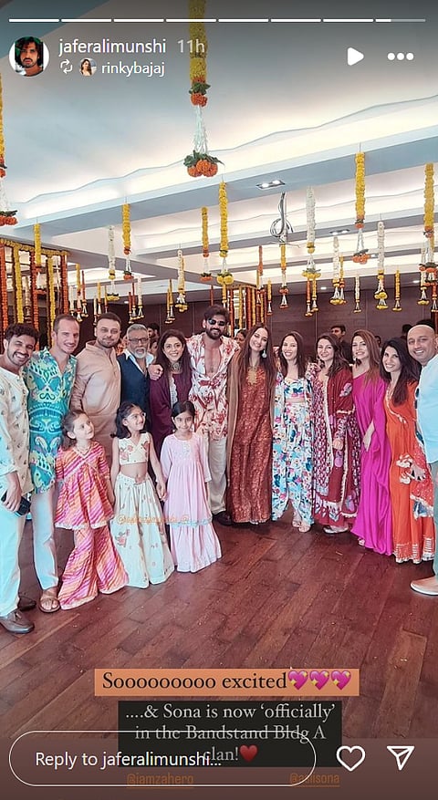 Picture from Sonakshi Sinha-Zaheer Iqbal's mehendi ceremony 